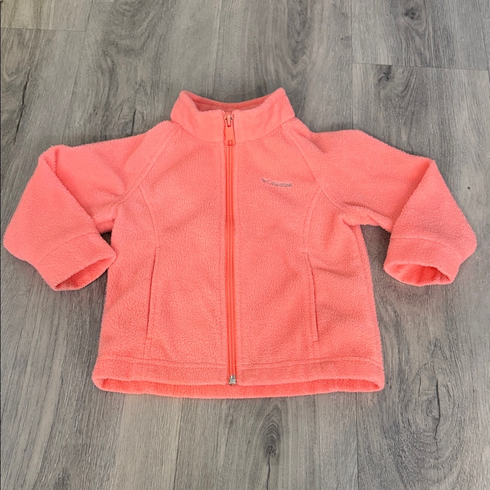 Columbia Vibrant Coral Fleece Jacket size 2T